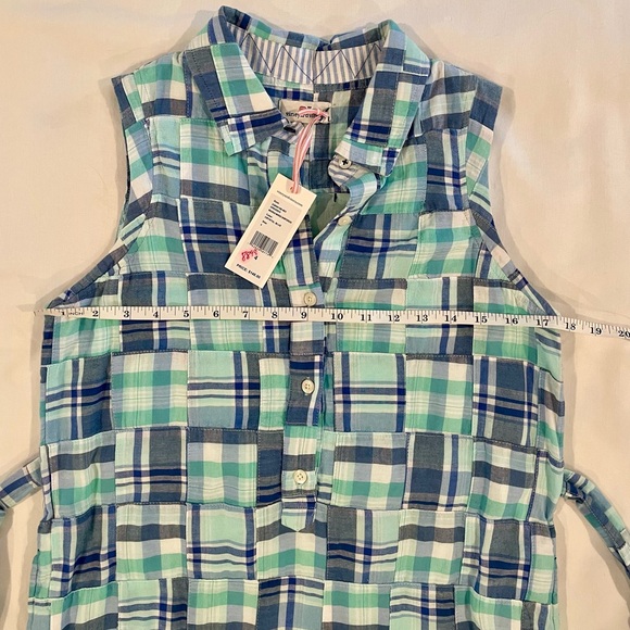 NWT Vineyard Vines Women’s Madras Sleeveless Dress Size 4 - Picture 6 of 8